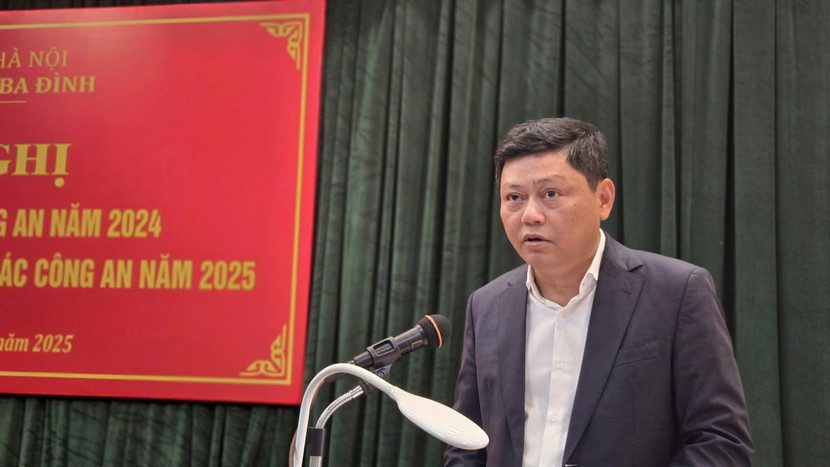 Ông Tạ Nam Chiến, Chủ tịch UBND quận Ba Đình đánh giá cao vai trò của lực lượng CAQ trong thời gian qua