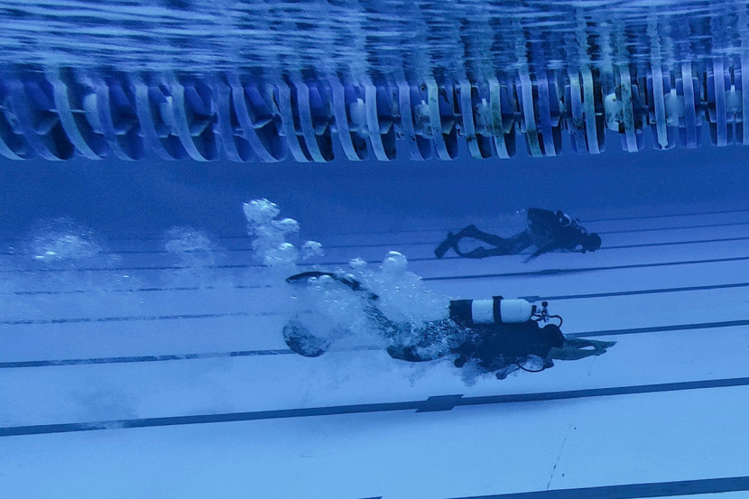 Sự bình tĩnh, khéo léo và chính xác trong từng động tác của vận động viên trong kỹ thuật lặn sâu Sự bình tĩnh, khéo léo và chính xác trong từng động tác của vận động viên trong kỹ thuật lặn sâu