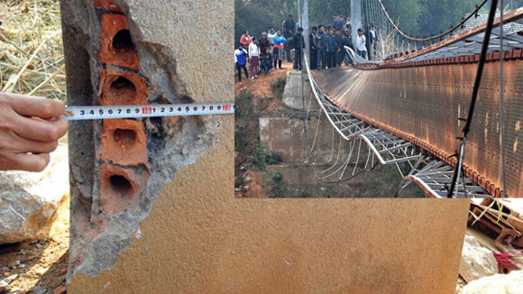 Thông tin mới nhất vụ trụ cầu treo Chu Va 6 độn gạch ảnh 1