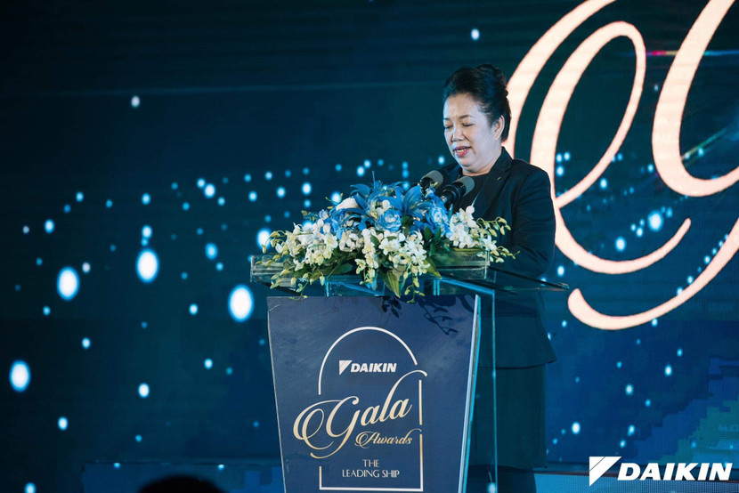 Bà Lý Thị Phương Trang – Tổng giám đốc Daikin Việt Nam phát biểu lễ khai mạc Bà Lý Thị Phương Trang – Tổng giám đốc Daikin Việt Nam phát biểu lễ khai mạc