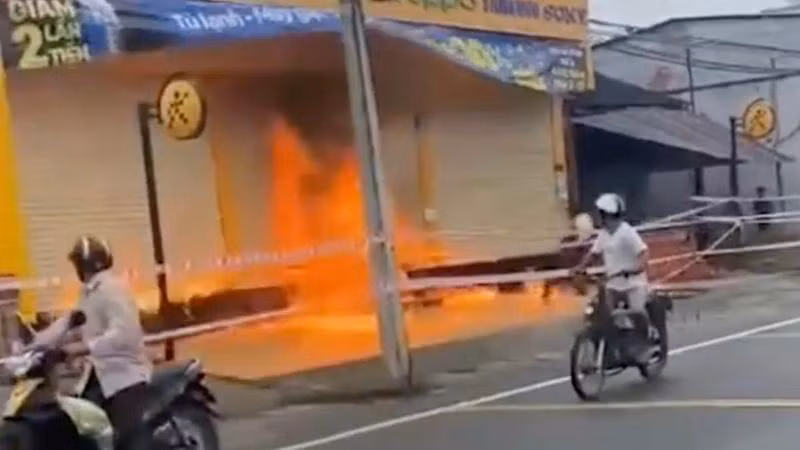 Hiện trường vụ việc (Ảnh: M.A.)
