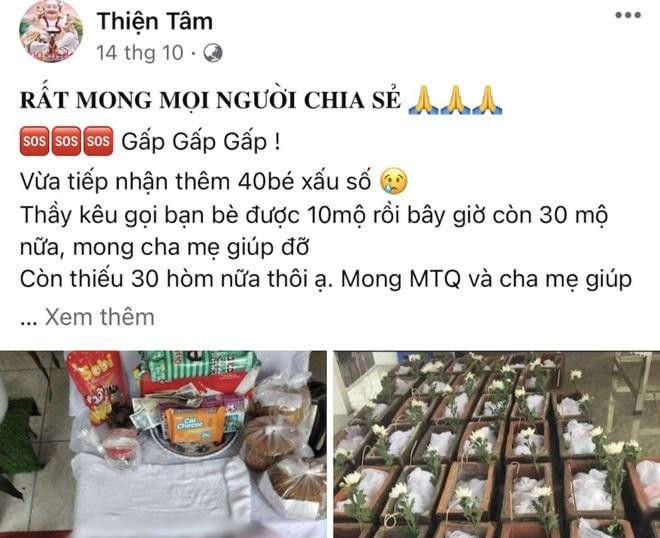 Thông tin về các hoàn cảnh xấu số được Dũng đăng tải lên mạng xã hội để lừa tiền các mạnh thường quân