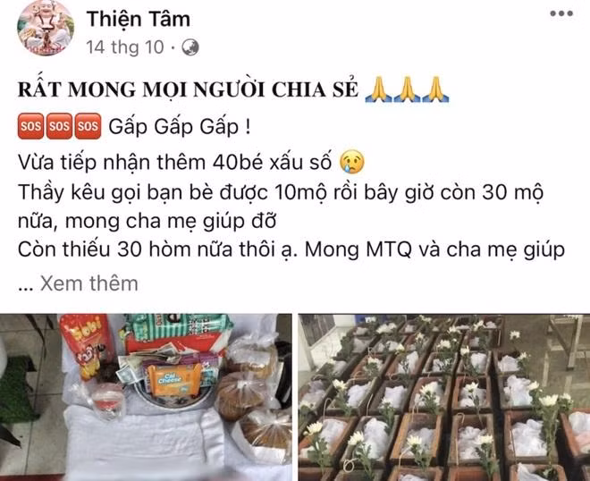 Thông tin về các hoàn cảnh xấu số được Dũng đăng tải lên mạng xã hội để lừa tiền các mạnh thường quân