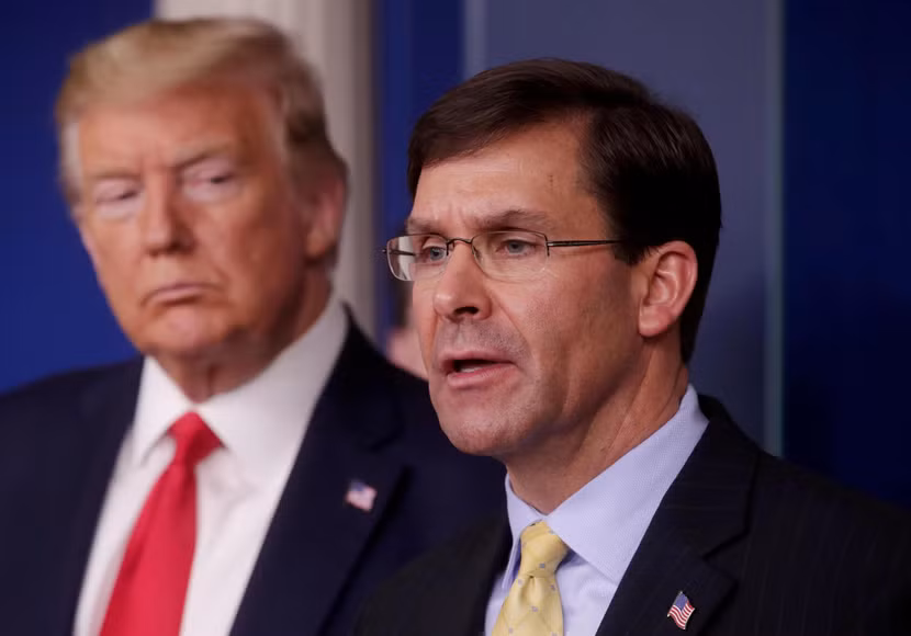Ông Esper khi còn làm việc trong chính quyền của quyền cựu Tổng thống Trump