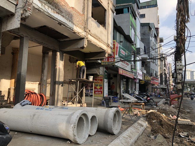 Phố Vũ Trọng Phụng vẫn ngổn ngang Phố Vũ Trọng Phụng vẫn ngổn ngang