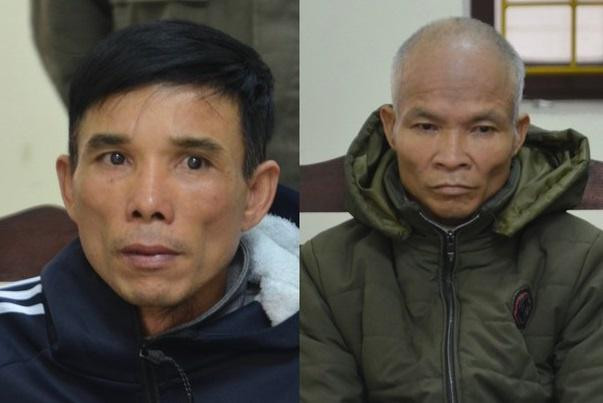 Phượng và Tuấn tại cơ quan công an (ảnh công an cung cấp)