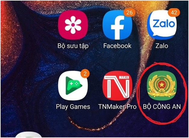 Phần mềm giả mạo mà bọn tội phạm yêu cầu chị T. cài đặt.