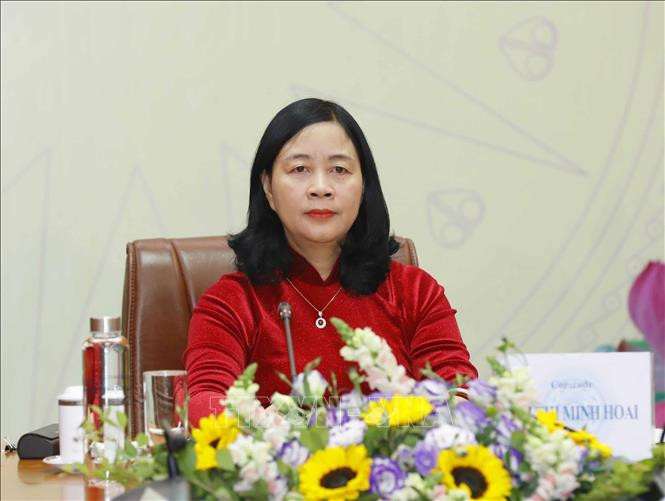 Đồng chí Bùi Thị Minh Hoài, Ủy viên Bộ Chính trị, Bí thư Trung ương Đảng, Trưởng Ban Dân vận Trung ương.