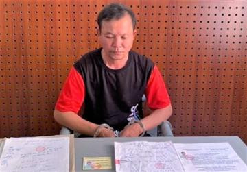 Phan Đình Phúc tại cơ quan công an