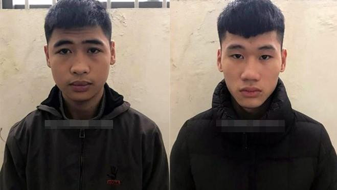 Hai đối tượng Hưng và Sơn đã bị tam giam sau khi thực hiện hành vi cướp giật tài sản