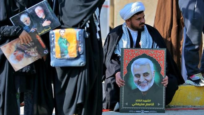 Lễ tưởng niệm ngày mất của ông Abu Mahdi al-Muhandis ở Najaf, Iraq.