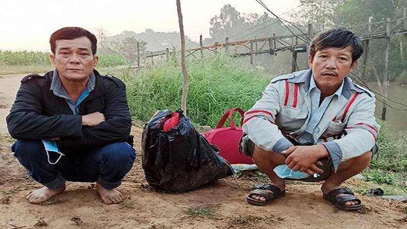 Hai người đàn ông nhập cảnh trái phép vào sáng 17-1