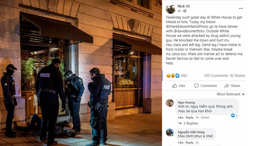 Ông Nick Út chia sẻ về vụ việc trên trang cá nhân Ông Nick Út chia sẻ về vụ việc trên trang cá nhân