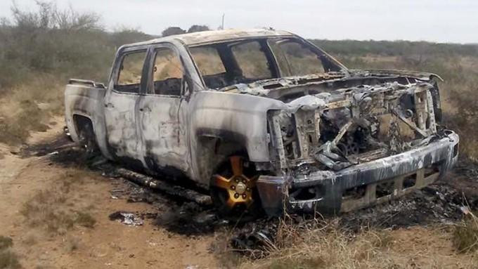 Hiện trường phát hiện các thi thể ở thị trấn Camargo, Mexico hôm 23-1-2021