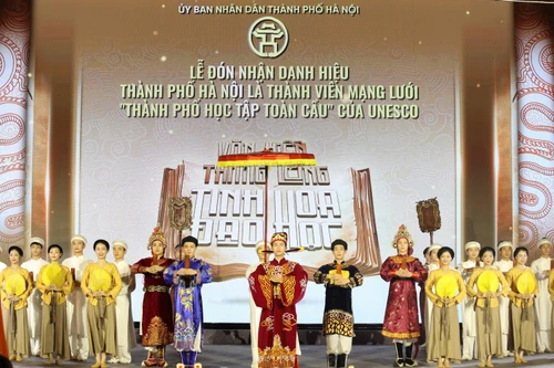 Hà Nội chính thức đón nhận danh hiệu thành viên Mạng lưới “Thành phố học tập toàn cầu” của UNESCO
