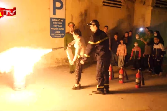 Tuyên truyền, trải nghiệm kỹ năng PCCC cho người dân dịp giáp Tết