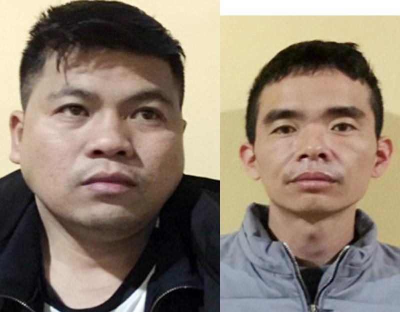 Hai trong nhóm các đối tượng bị Công an bắt giữ Hai trong nhóm các đối tượng bị Công an bắt giữ