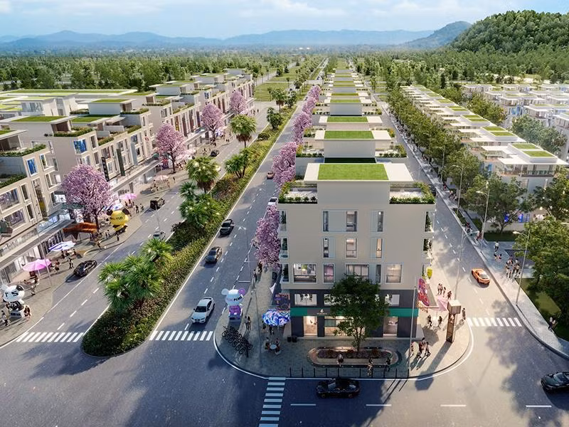 Shophouse The Koradise sở hữu từ 2-3 mặt tiền