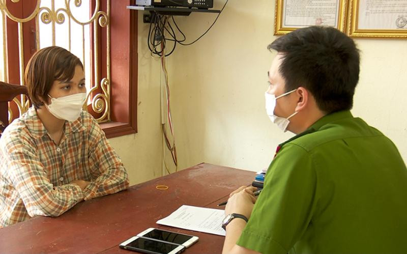 Cơ quan Công an ghi lời khai đối tượng Phương Cơ quan Công an ghi lời khai đối tượng Phương