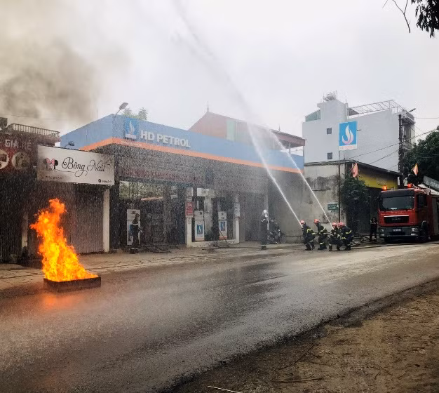Thực tập phương án CC&amp;CNCH tại cửa các cửa hàng xăng dầu