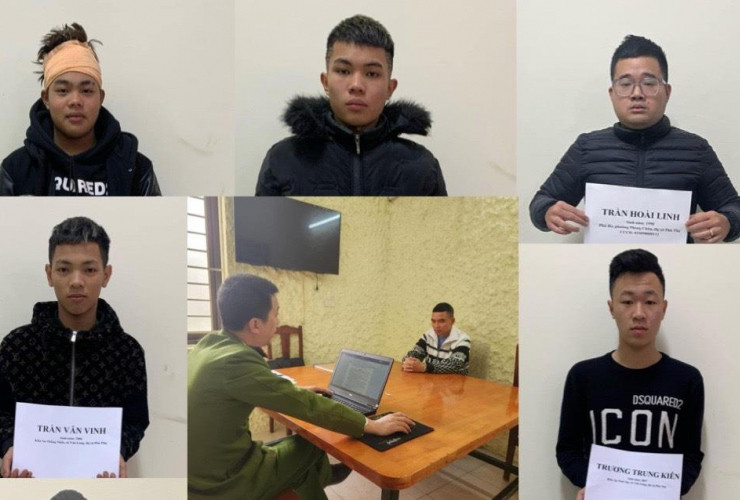 Cơ quan Công an ghi lời khai các đối tượng liên quan