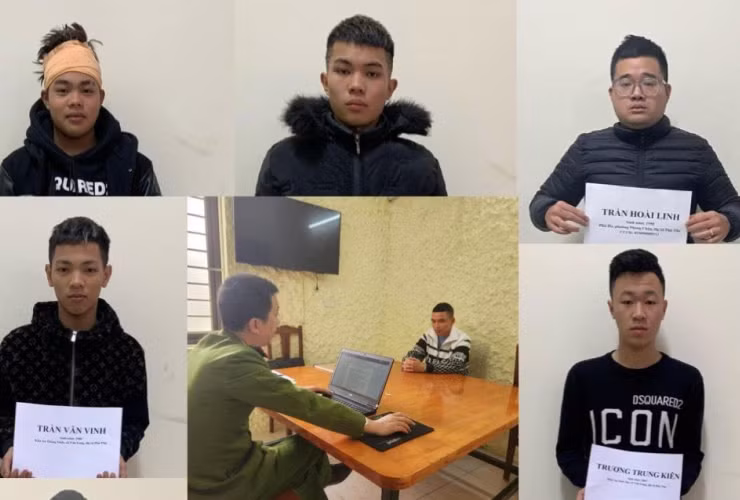 Cơ quan Công an ghi lời khai các đối tượng liên quan