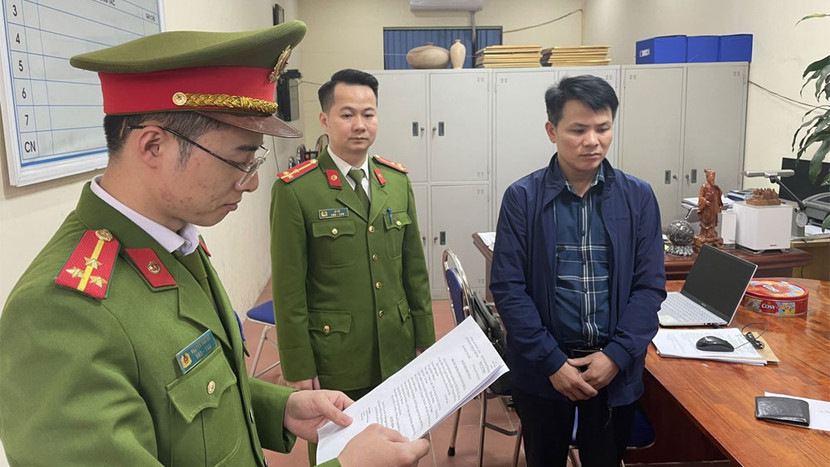 Cơ quan Cảnh sát điều tra Công an tỉnh Bắc Giang thực hiện các thủ tục tố tụng đối với bị can Hà Ngọc Tú Cơ quan Cảnh sát điều tra Công an tỉnh Bắc Giang thực hiện các thủ tục tố tụng đối với bị can Hà Ngọc Tú