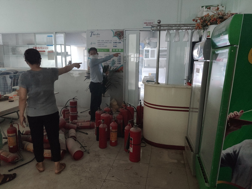 Khu vực xảy sự cố chập điện