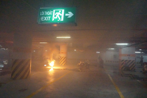 Giả định sự cố hỏa hoạn trong tầng hầm Royal City ảnh 6