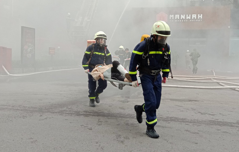 Tình huống diễn tập giúp các nhân viên tham gia có thêm kinh nghiệm, kỹ năng xử lý tình huống khi có sự cố