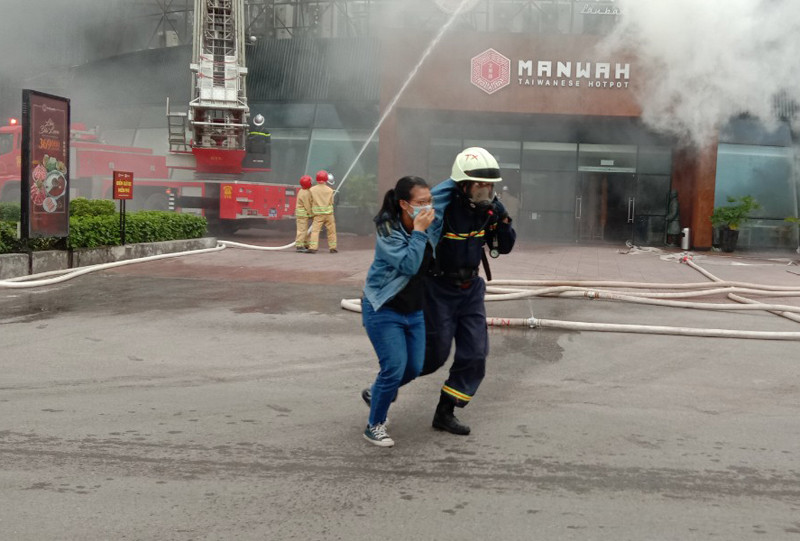 Theo Đại tá Nguyễn Trường Sơn, Phó trưởng CAQ Cầu Giấy, diễn tập nhằm kiểm tra sự phối hợp giữa các lực lượng, kiểm tra phương tiện để sẵn sàng ứng phó khi có sự cố xảy ra