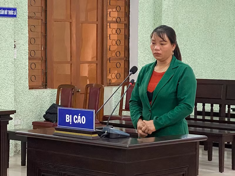 Bị cáo Hoàng Thị Nội Bị cáo Hoàng Thị Nội