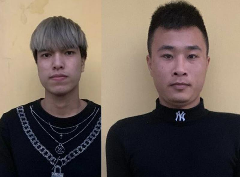 Hai đối tượng Mạnh và Hoàng Hai đối tượng Mạnh và Hoàng