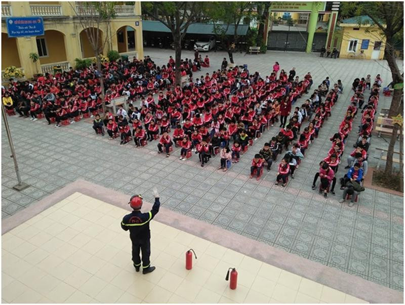 Một buổi tuyên truyền tại trường THCS Tam Hiệp trong thời gian chưa xảy ra dịch Covid-19 Một buổi tuyên truyền tại trường THCS Tam Hiệp trong thời gian chưa xảy ra dịch Covid-19