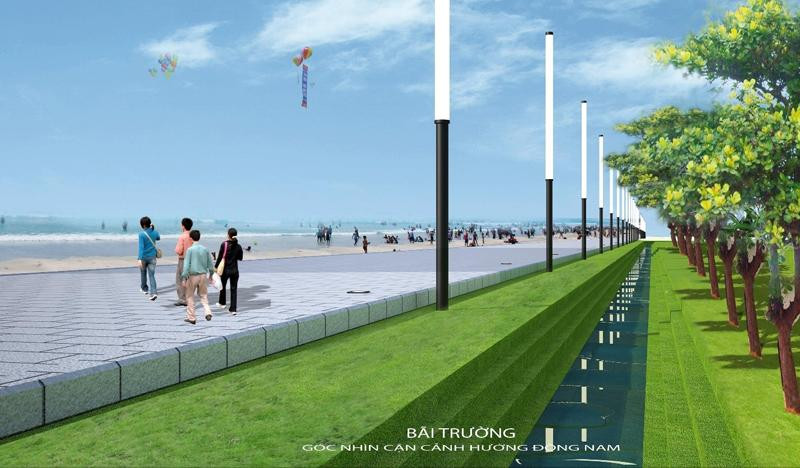 Tuyến đường du lịch ven Bãi Trường được kì vọng là con đường dạo bộ ven biển dài nhất Việt Nam (Hình phối cảnh) Tuyến đường du lịch ven Bãi Trường được kì vọng là con đường dạo bộ ven biển dài nhất Việt Nam (Hình phối cảnh)