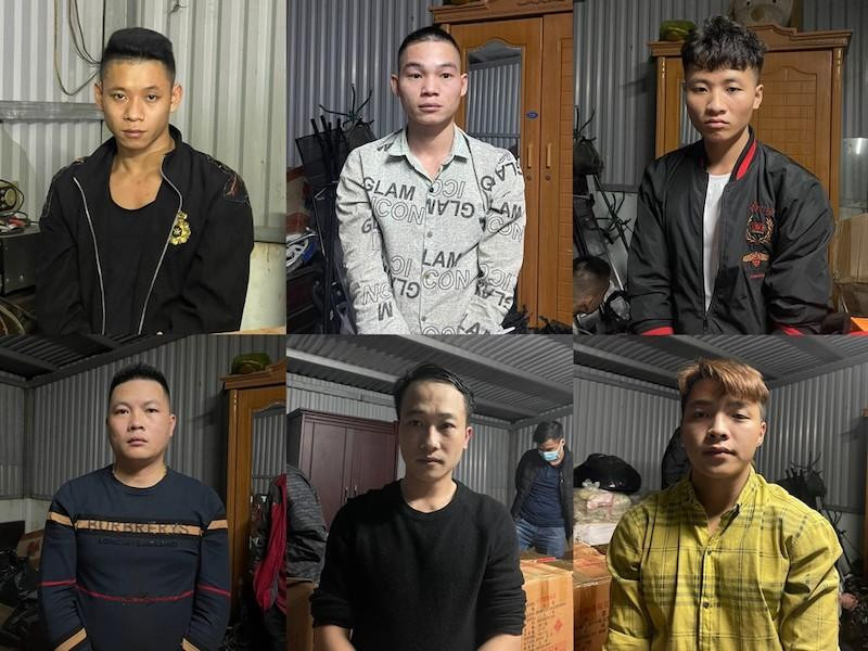 Các đối tượng trong đường dây bị Công an bắt giữ