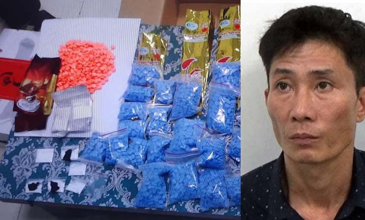 Đối tượng Quý và tang vật vụ án