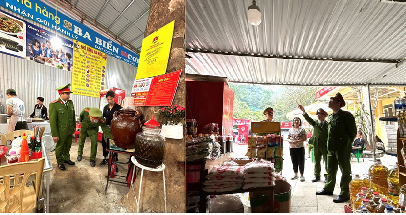 Kiểm tra, hướng dẫn đảm bảo an toàn PCCC các cơ sở kinh doanh dịch vụ lễ hội, ăn uống tại khu vực tổ chức lễ hội Chùa Hương năm 2024 Kiểm tra, hướng dẫn đảm bảo an toàn PCCC các cơ sở kinh doanh dịch vụ lễ hội, ăn uống tại khu vực tổ chức lễ hội Chùa Hương năm 2024