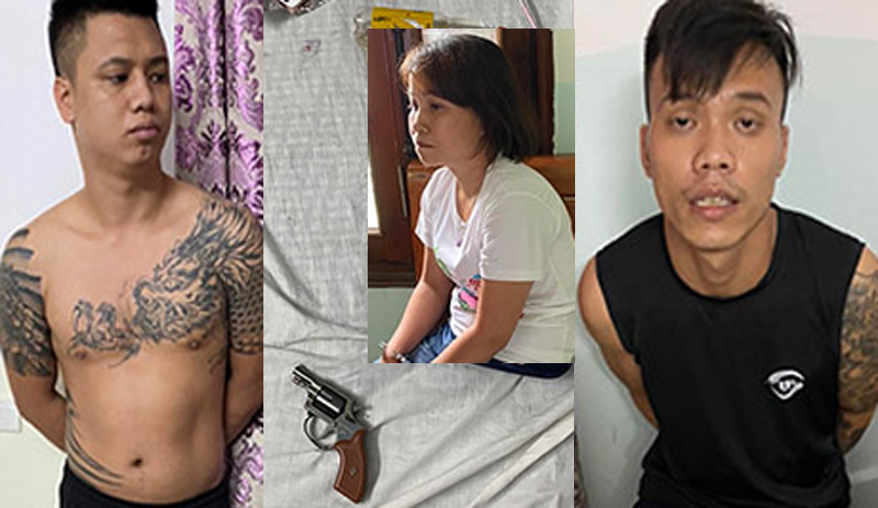 Các đối tượng bị Cơ quan Công an bắt về hành vi giữu người trái pháp luật