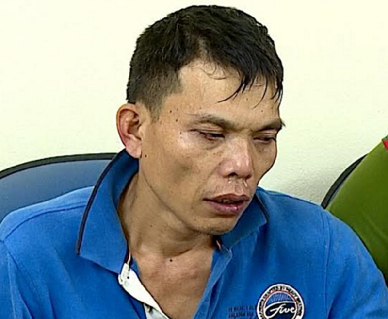 Đối tượng Ương bị lực lượng Công an bắt giữ