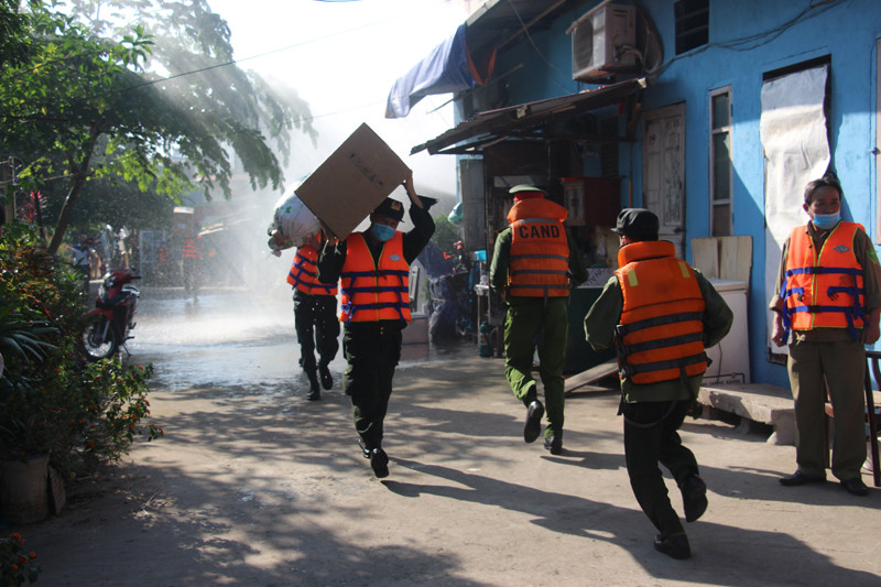 Các tài sản khác trong nhà sẽ được các lực lượng chức năng bảo vệ an toàn.