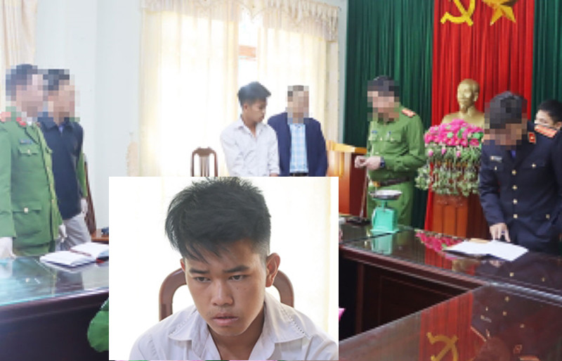 Cơ quan chức năng bắt quả tang đối tượng Nhè vận chuyển trái phép ma túy