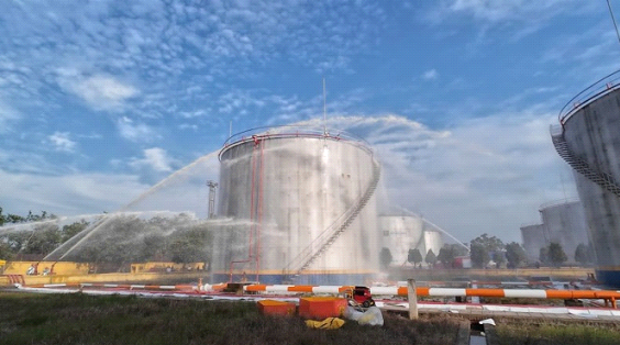 Các lực lượng được huy động diễn tập