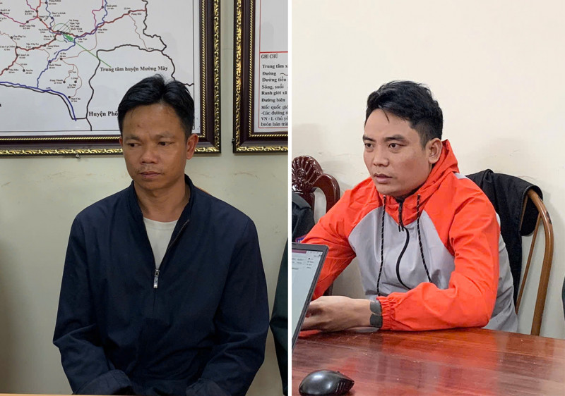 Các đối tượng tại cơ quan công an