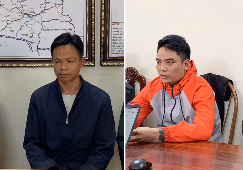 Các đối tượng tại cơ quan công an