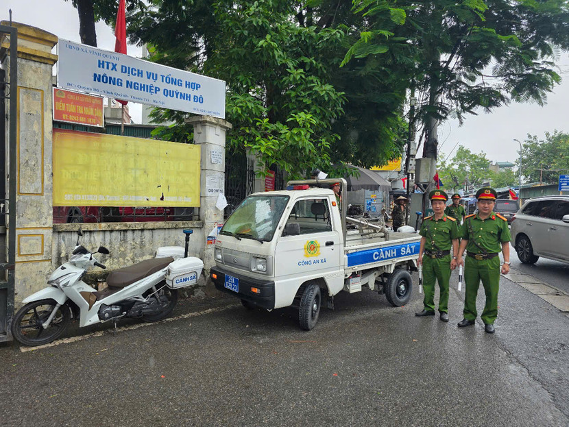 Tổ công tác ứng trực xử lý tình huống tại địa bàn xã Đại Thanh