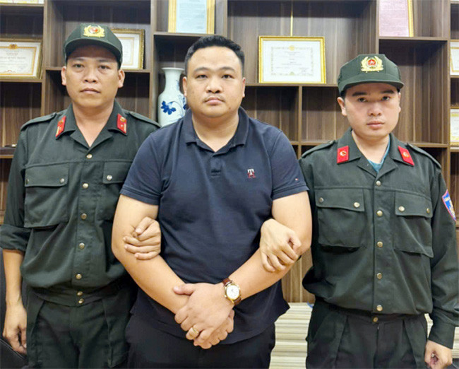 Bị can Trần Quang Đạo thời điểm vừa bị Cục Cảnh sát hình sự bắt giữ