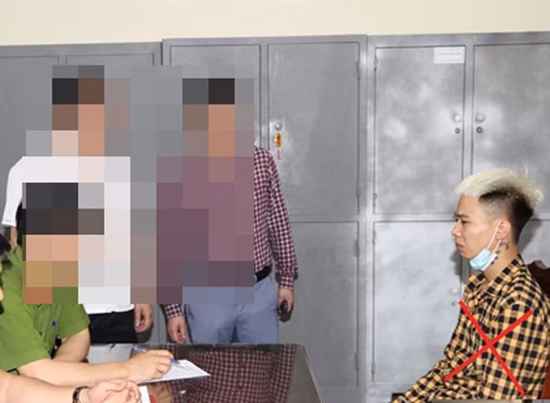 Cơ quan công an bắt giữ đối tượng Thành