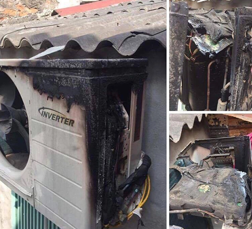 Sử dụng máy điều hoà nhiệt độ không bảo dưỡng theo định kỳ sẽ tiềm ẩn nguy cơ cháy cao Sử dụng máy điều hoà nhiệt độ không bảo dưỡng theo định kỳ sẽ tiềm ẩn nguy cơ cháy cao