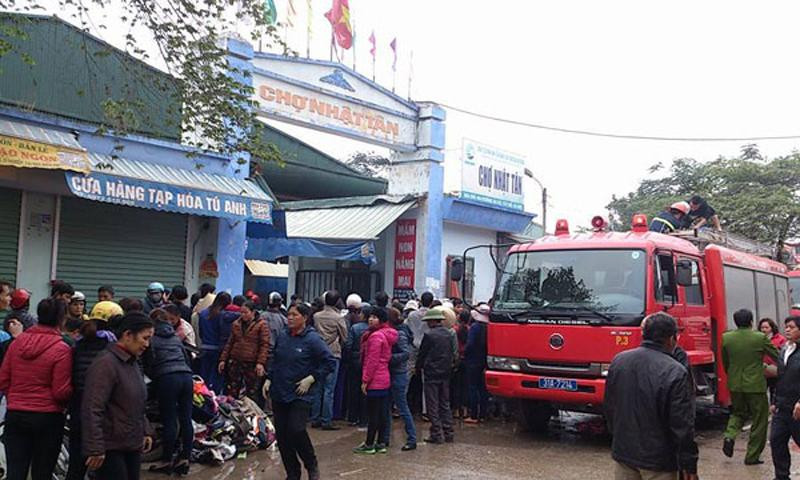 Vụ cháy chợ Nhật Tân, Hà Nội có nguyên nhân do chập điện Vụ cháy chợ Nhật Tân, Hà Nội có nguyên nhân do chập điện